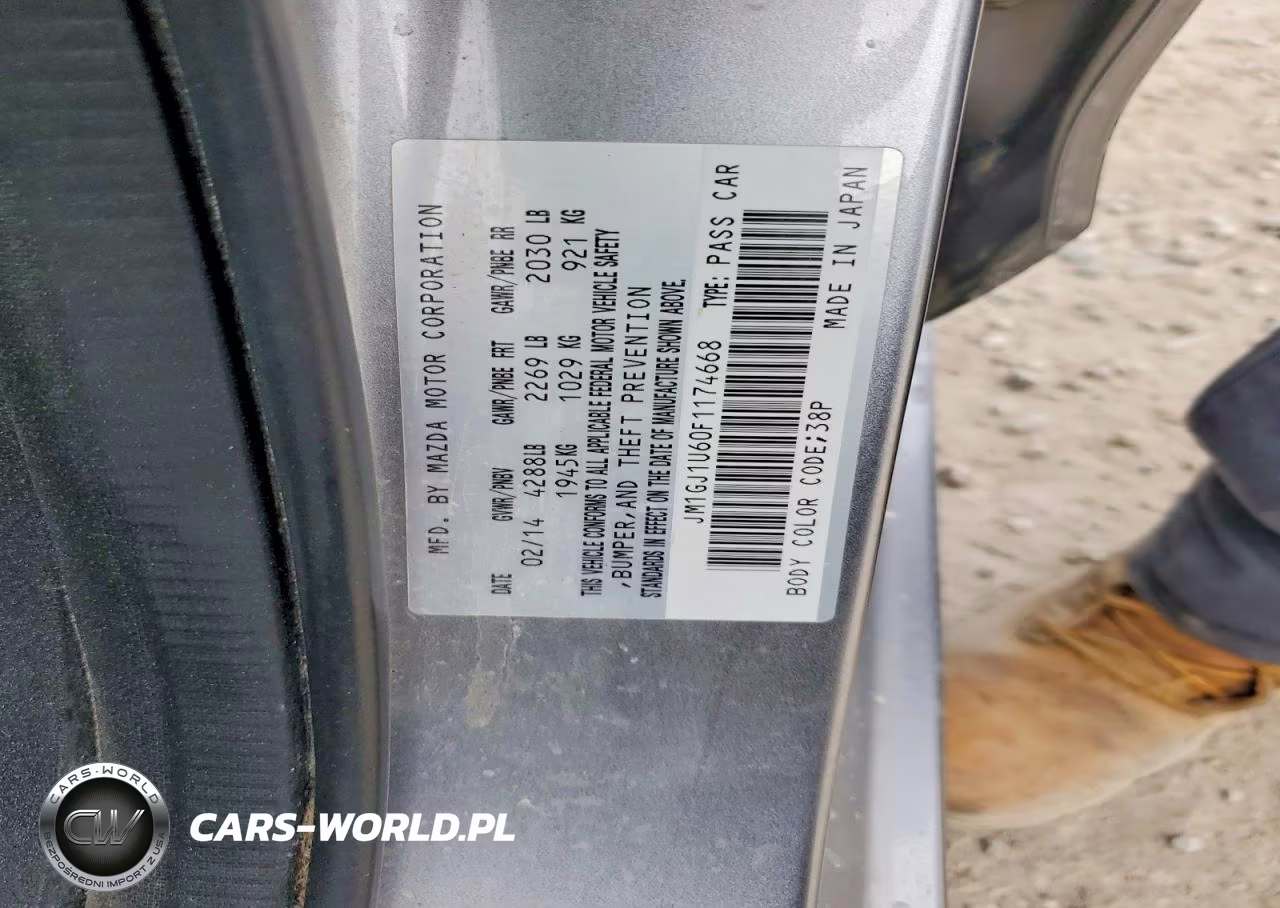 2015 Mazda 6 Sport VIN:JM1GJ1U60F1174668 - 12