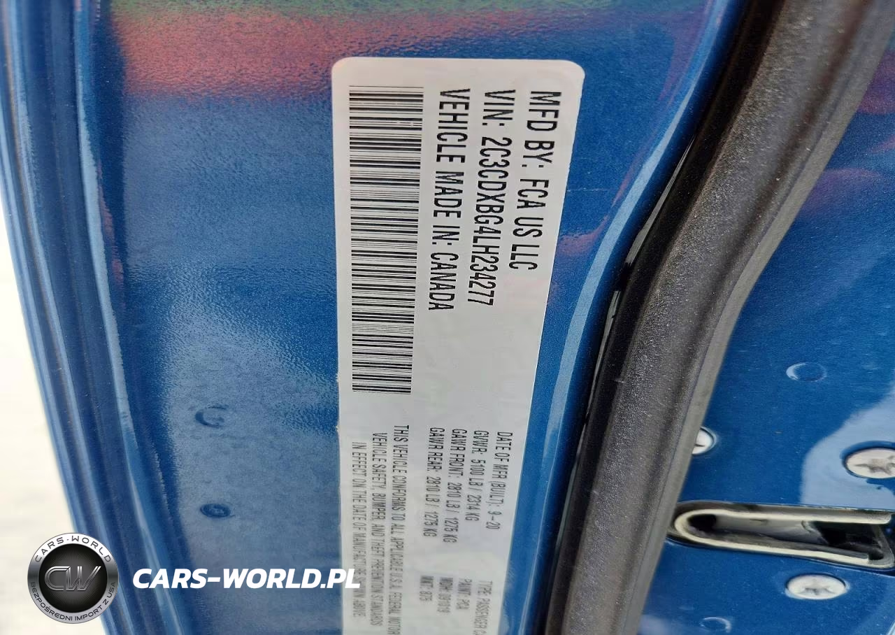 2020 Dodge Charger Sxt VIN:2C3CDXBG4LH234277 - 12