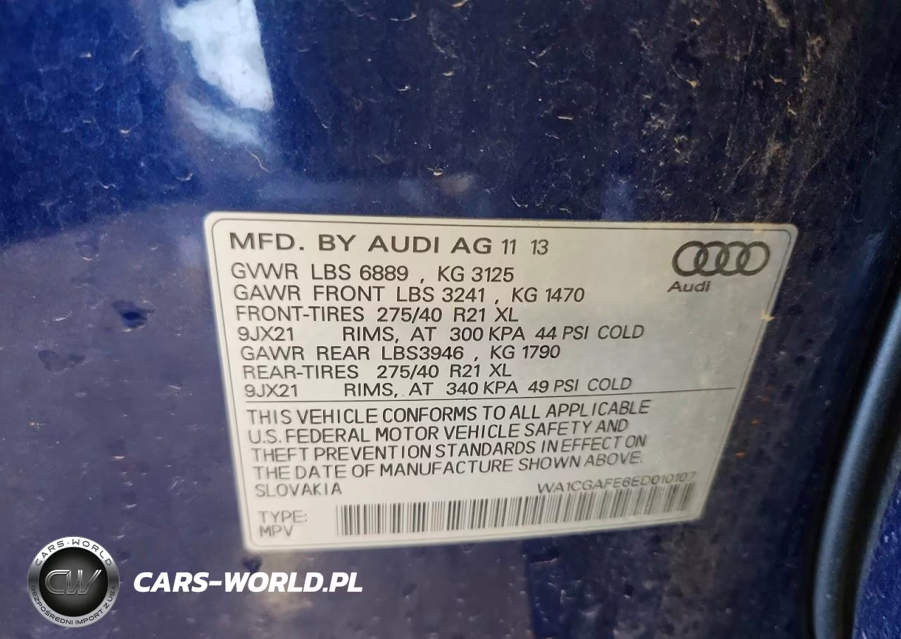 2014 Audi Q7 Premium VIN:WA1CGAFE6ED010107 - 12