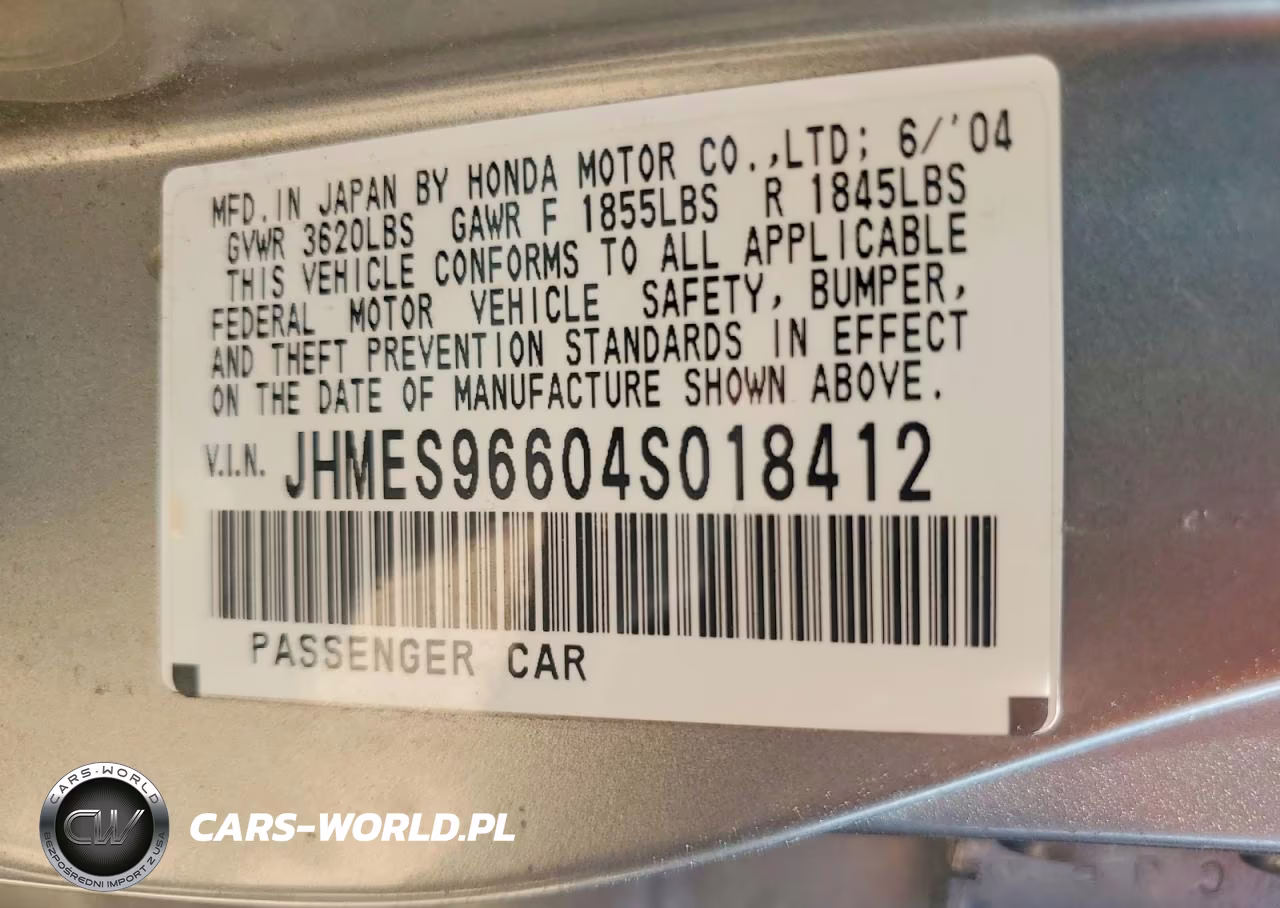 2004 Honda Civic Hybrid VIN:JHMES96604S018412 - 13