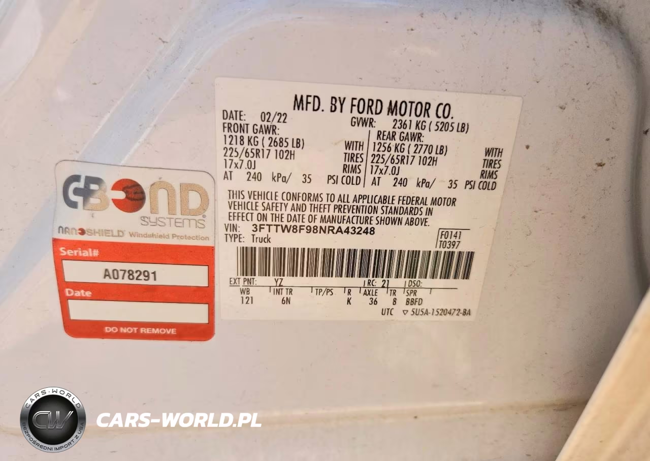 2022 Ford Maverick Xl VIN:3FTTW8F98NRA43248 - 12