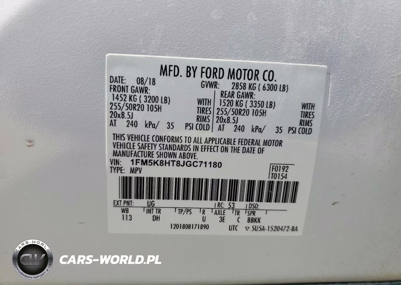 2018 Ford Explorer Platinum VIN:1FM5K8HT8JGC71180 - 13