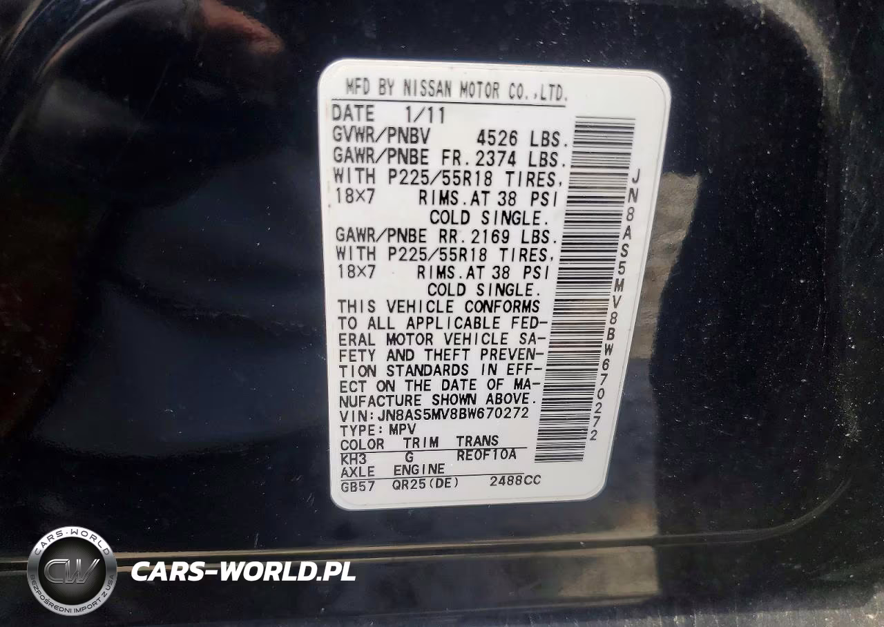 2011 Nissan Rogue S VIN:JN8AS5MV8BW670272 - 13