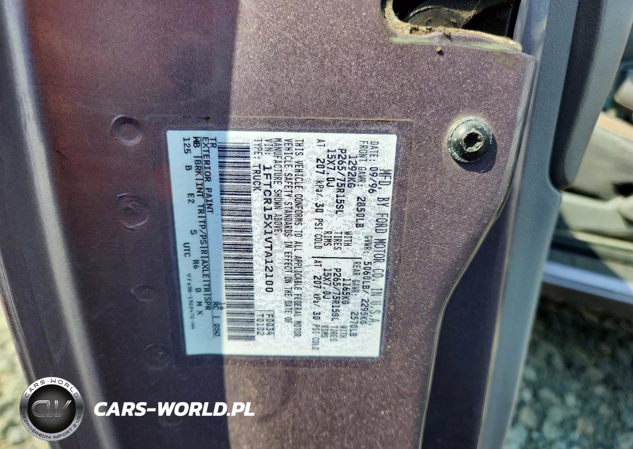 1997 Ford Ranger Super Cab VIN:1FTCR15X1VTA12100 - 12