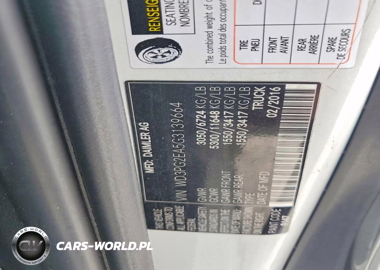 2016 Mercedes-Benz Metris VIN:WD3PG2EA5G3139664 - 13