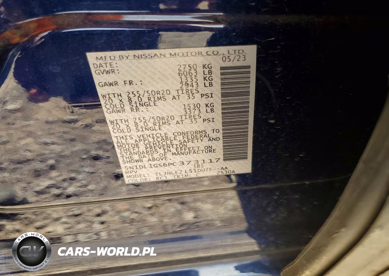 2023 Infiniti Qx60 Sensory VIN:5N1DL1GS6PC373117 - 13