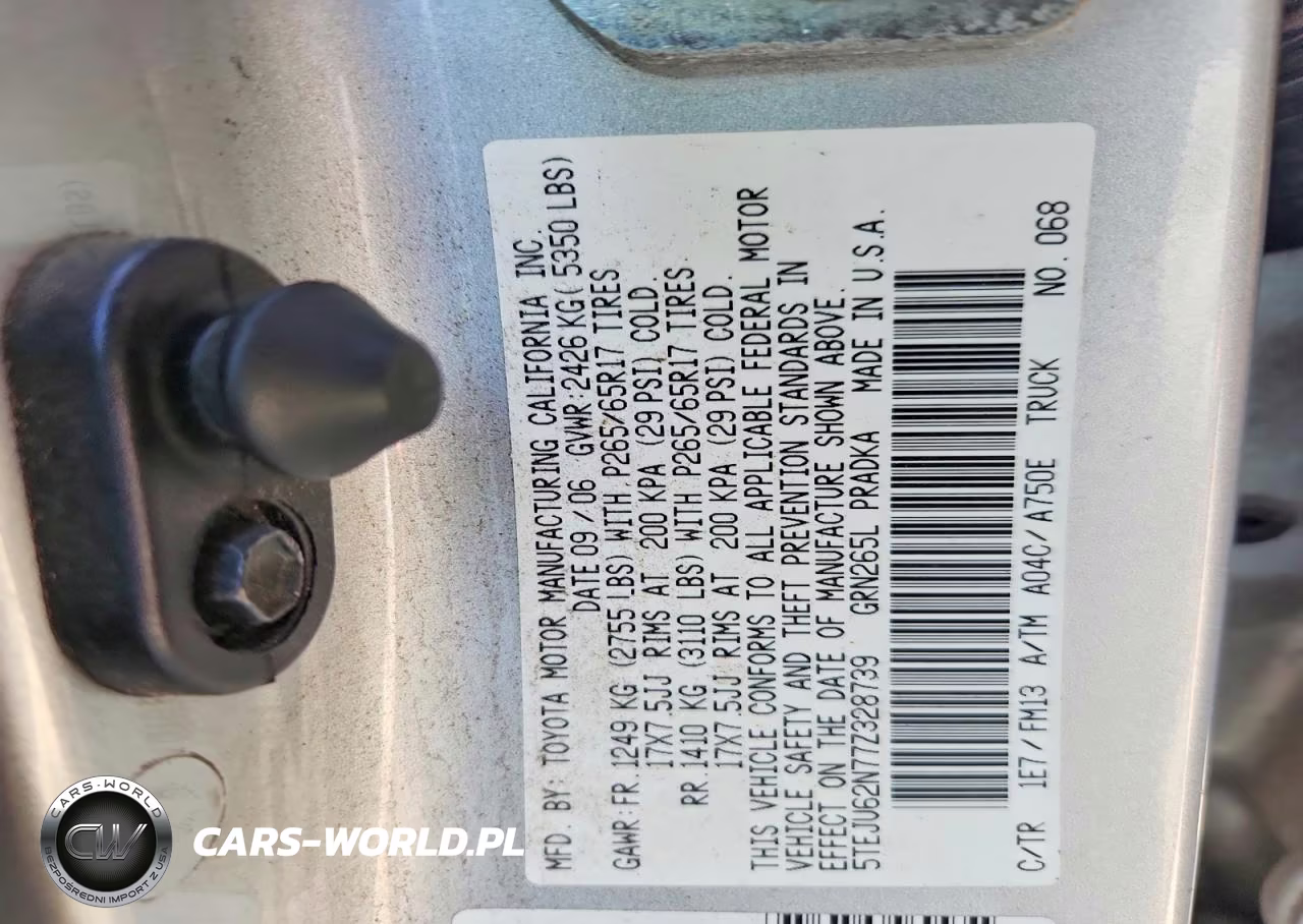 2007 Toyota Tacoma Double Cab Prerunner VIN:5TEJU62N77Z328739 - 13