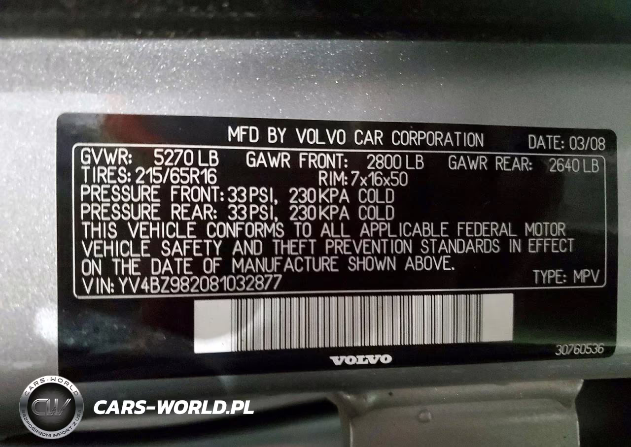2008 Volvo Xc70 VIN:YV4BZ982081032877 - 13
