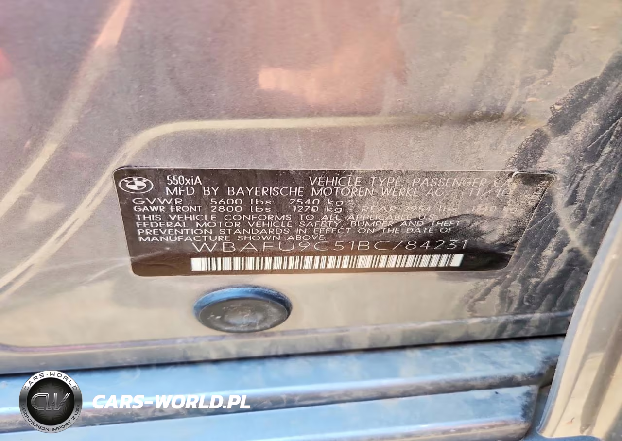 2011 BMW 550 Xi VIN:WBAFU9C51BC784231 - 12