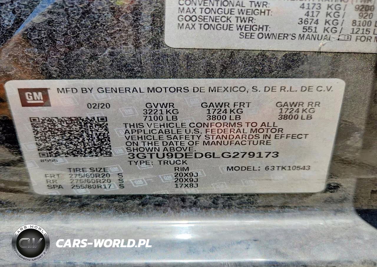 2020 GMC Sierra K1500 Slt VIN:3GTU9DED6LG279173 - 13