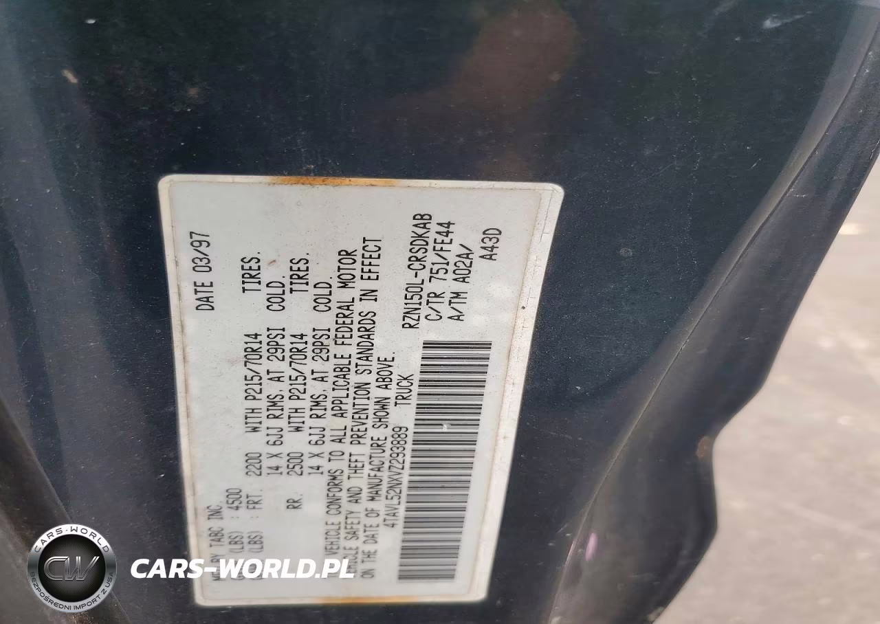 1997 Toyota Tacoma Xtracab VIN:4TAVL52NXVZ293889 - 12