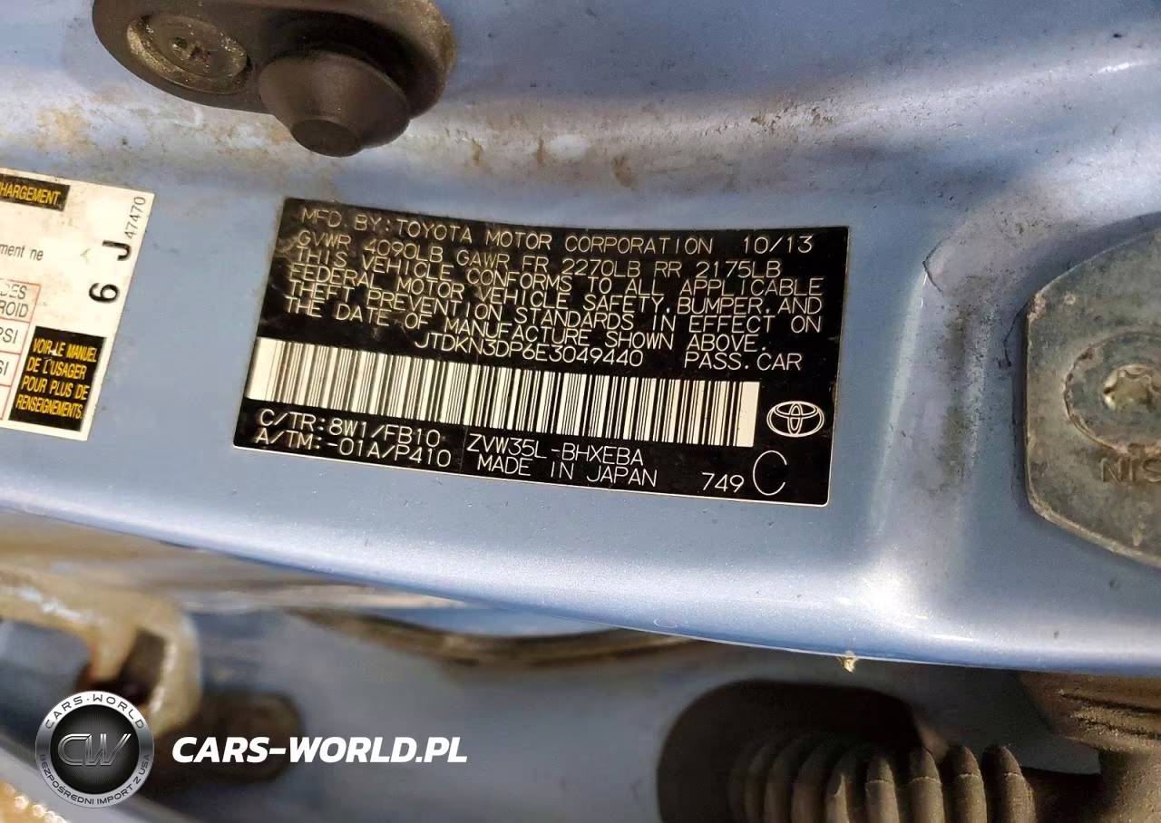 2014 Toyota Prius Plug-In Hybrid Base VIN:JTDKN3DP6E3049440 - 12