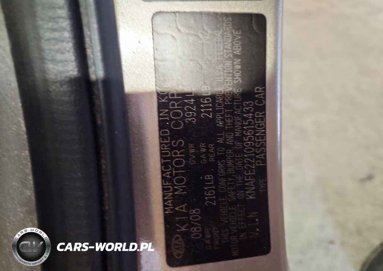 2009 Kia Spectra Lx VIN:KNAFE221095615433 - 12