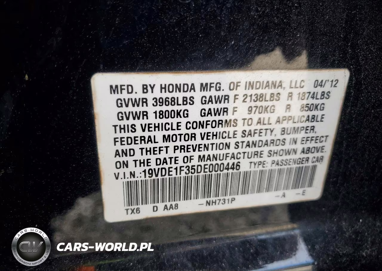 2013 Acura Ilx 20 VIN:19VDE1F35DE000446 - 13