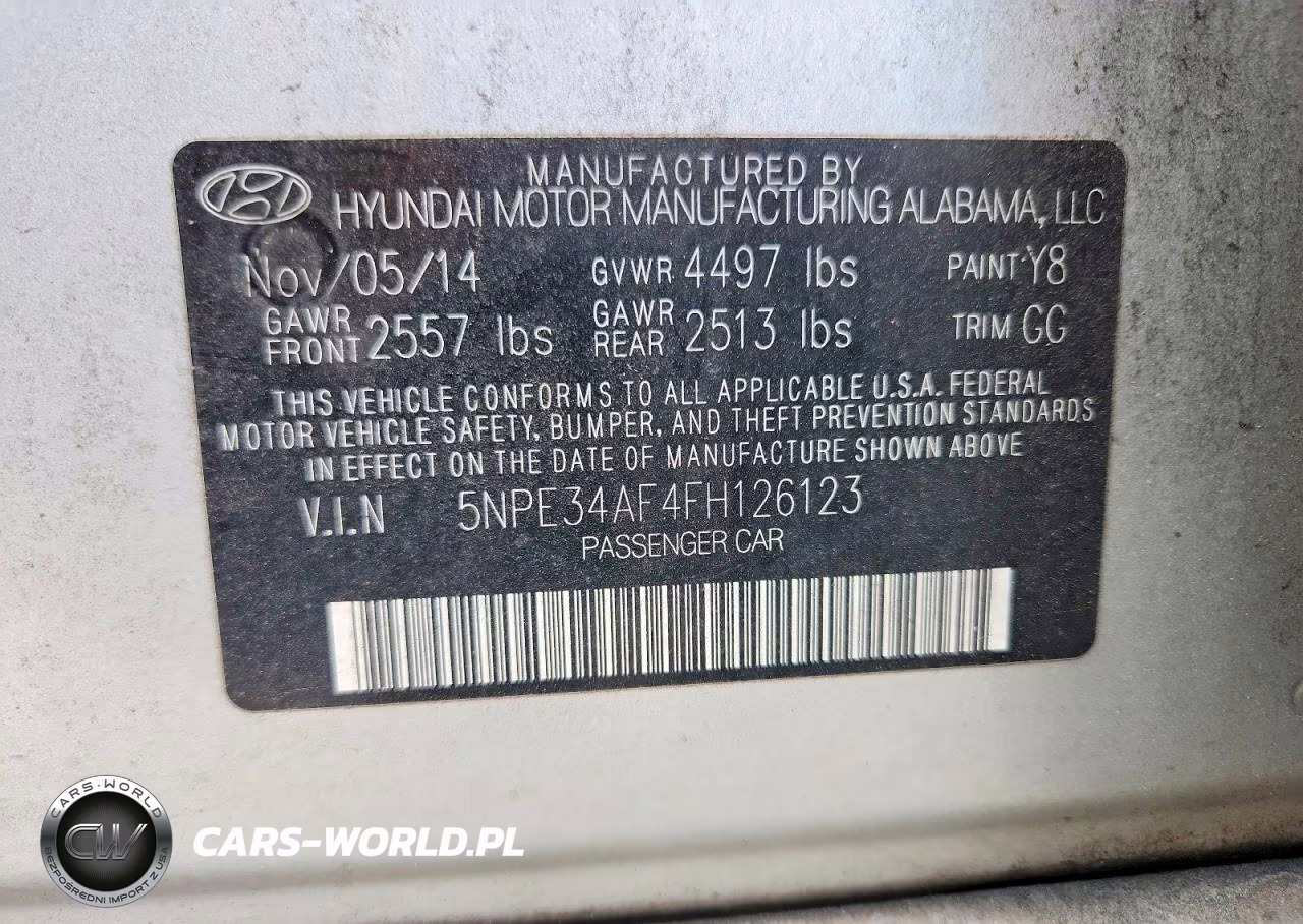 2015 Hyundai Sonata Sport VIN:5NPE34AF4FH126123 - 13