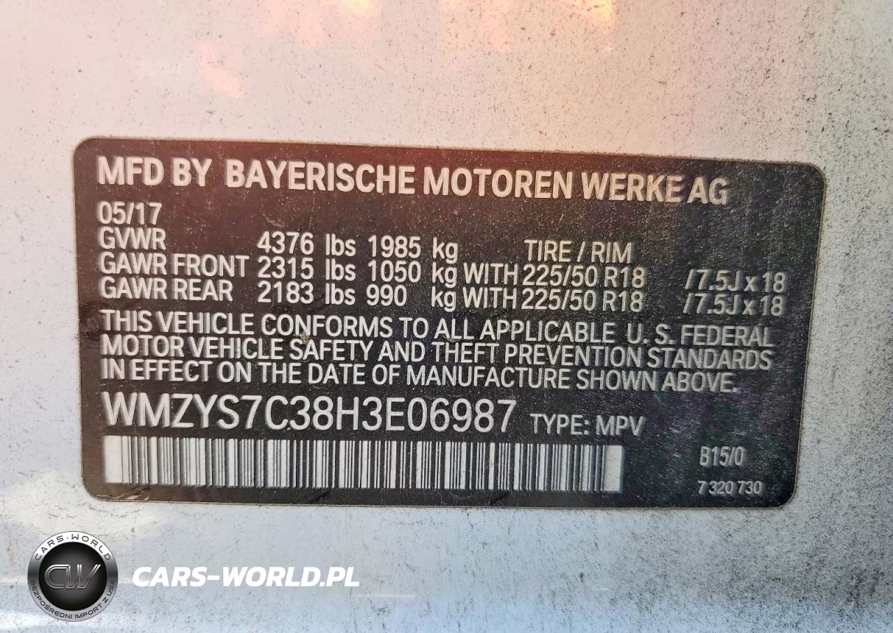 2017 Mini Cooper Countryman VIN:WMZYS7C38H3E06987 - 12