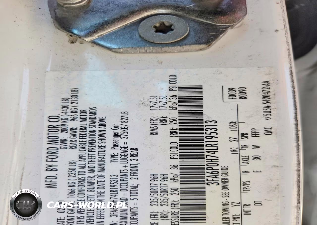 2020 Ford Fusion Se VIN:3FA6P0H74LR195313 - 13
