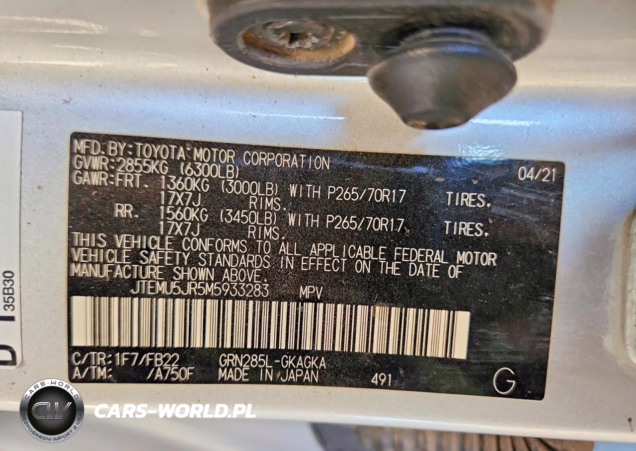2021 Toyota 4Runner VIN:JTEMU5JR5M5933283 - 13