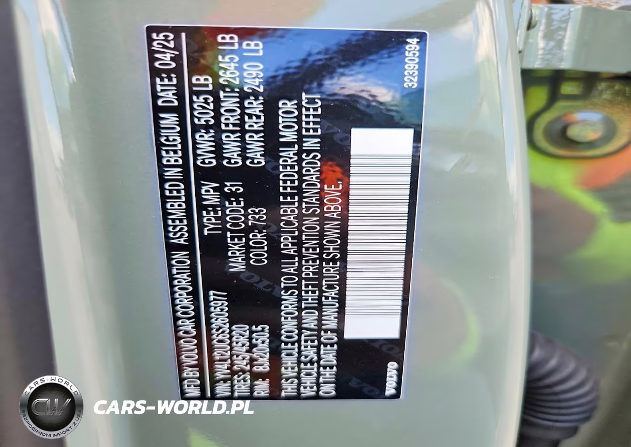 2025 Volvo Xc40 Plus VIN:YV4L12UC6S2605977 - 14