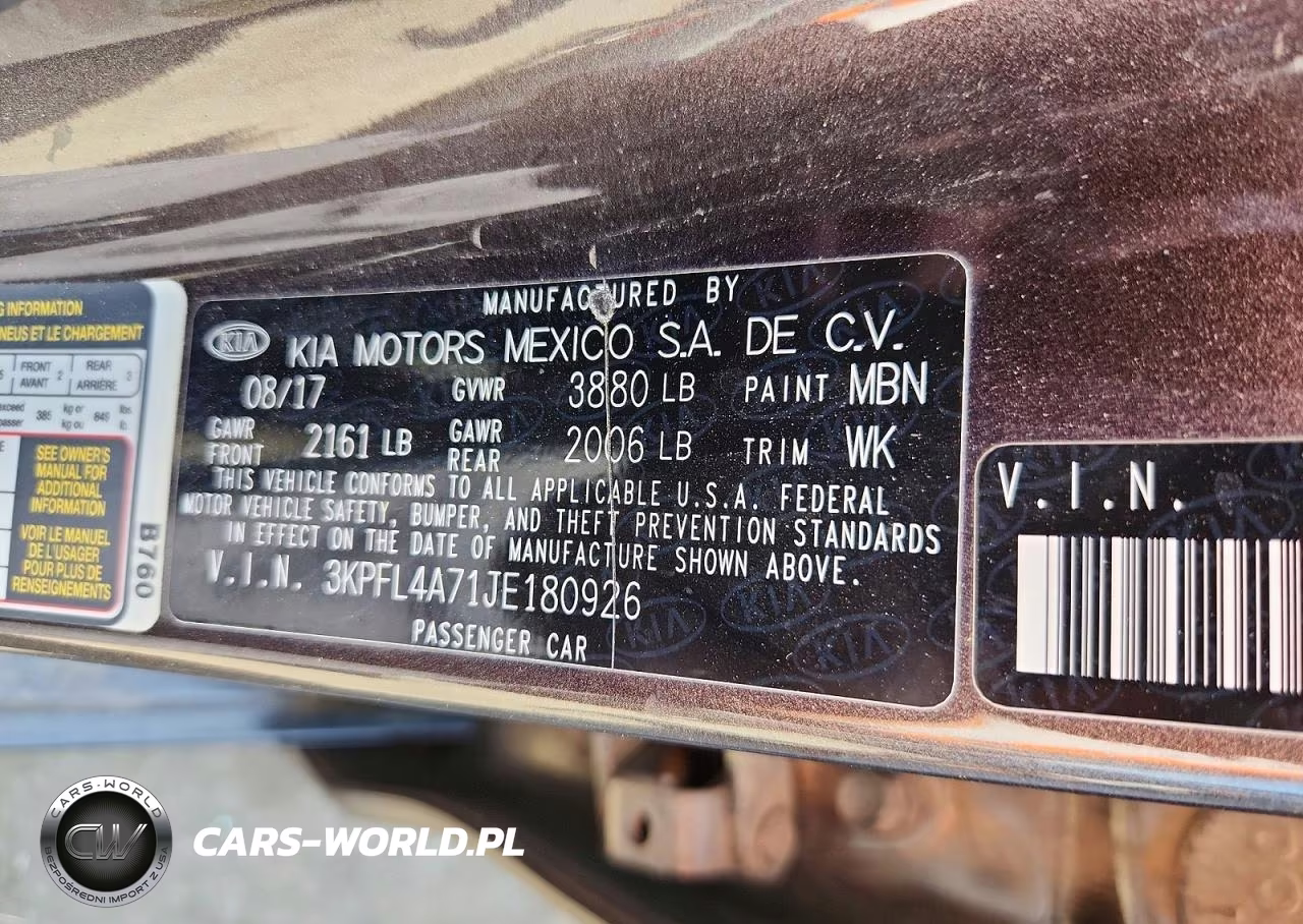 2018 Kia Forte Lx VIN:3KPFL4A71JE180926 - 12