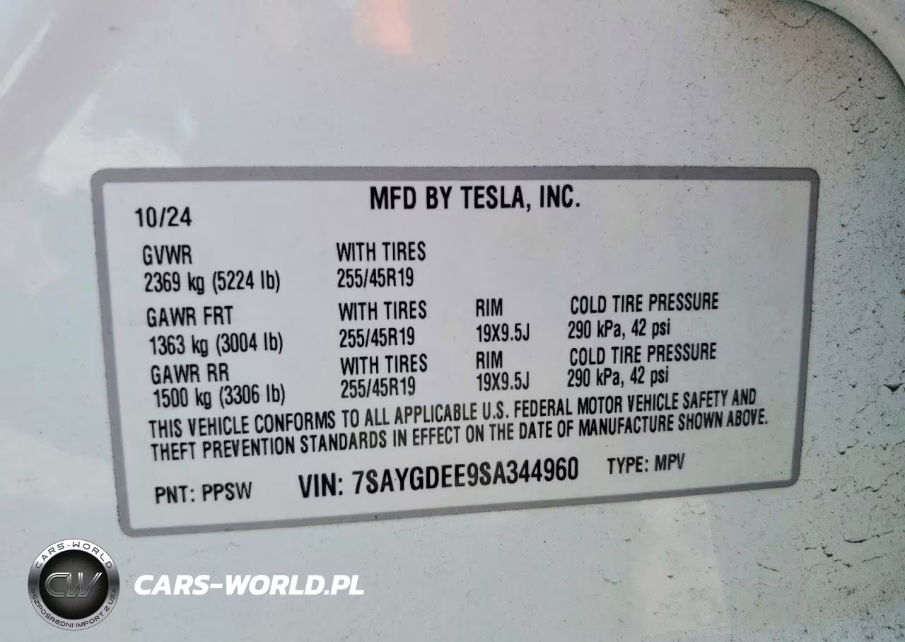2025 Tesla Model Y VIN:7SAYGDEE9SA344960 - 12