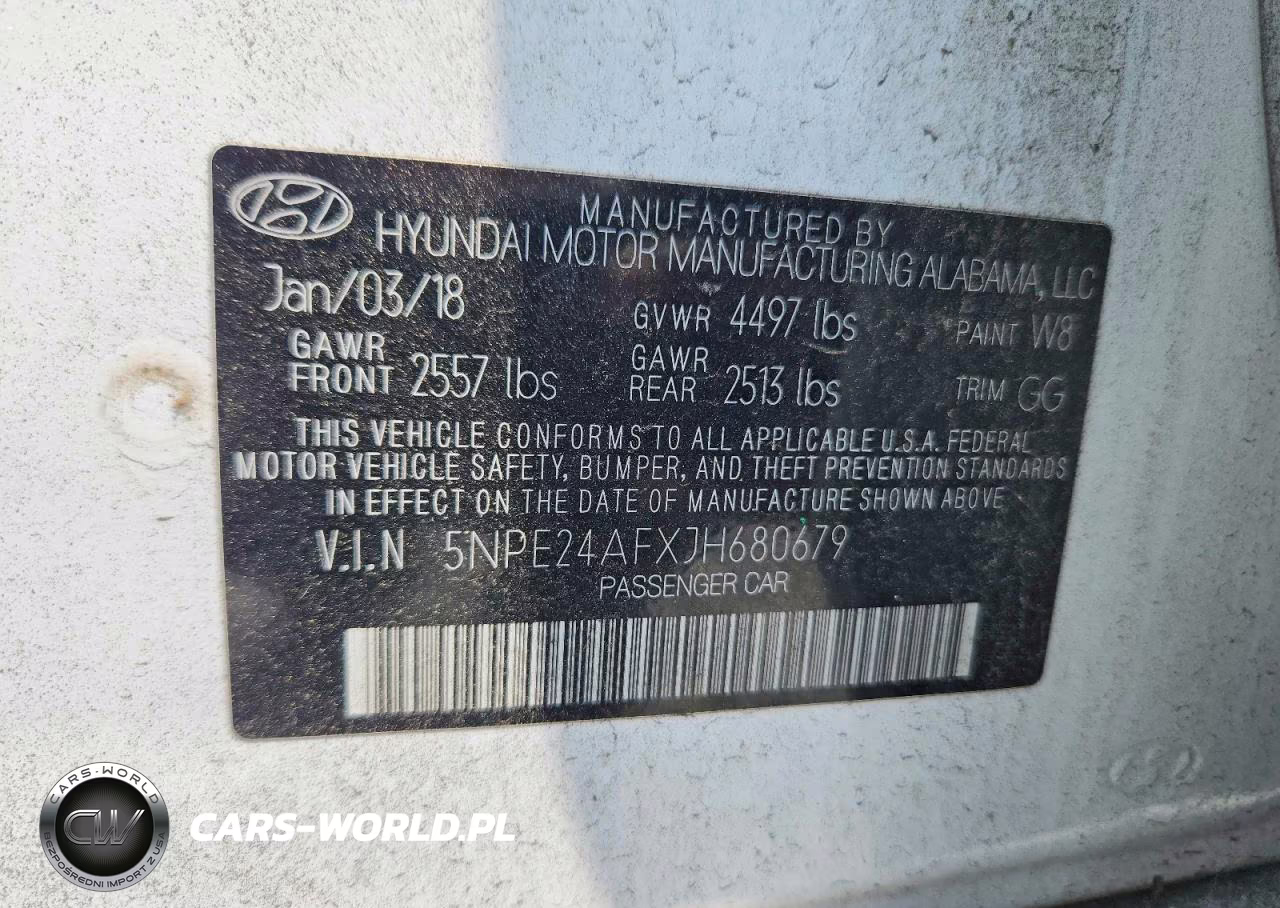 2018 Hyundai Sonata Se VIN:5NPE24AFXJH680679 - 12