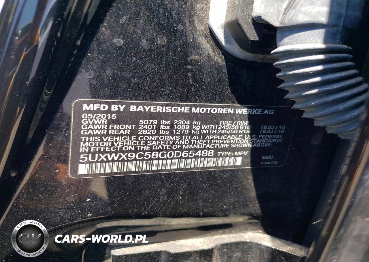 2016 BMW X3 xDrive28I VIN:5UXWX9C58G0D65488 - 12