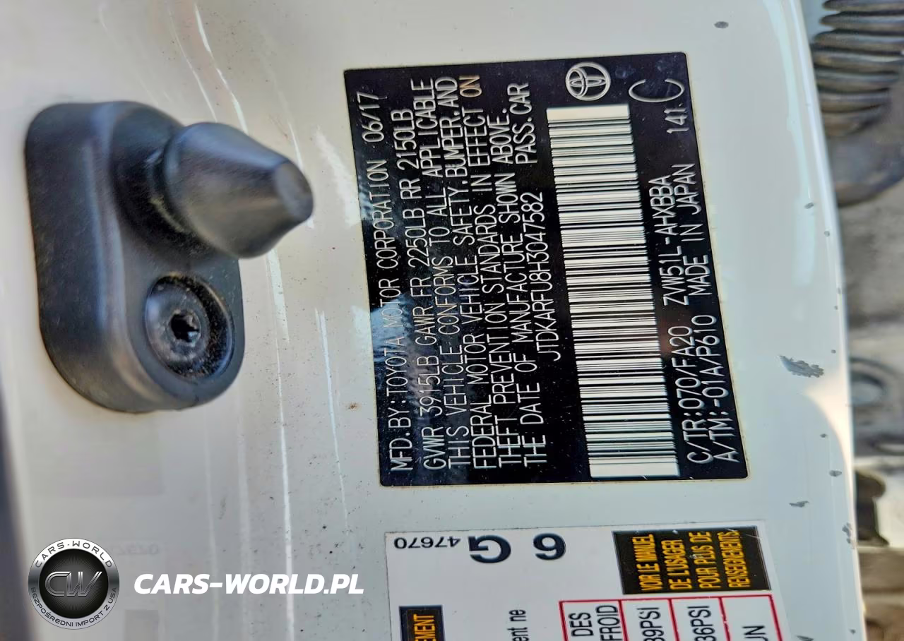 2017 Toyota Prius VIN:JTDKARFU8H3047582 - 13