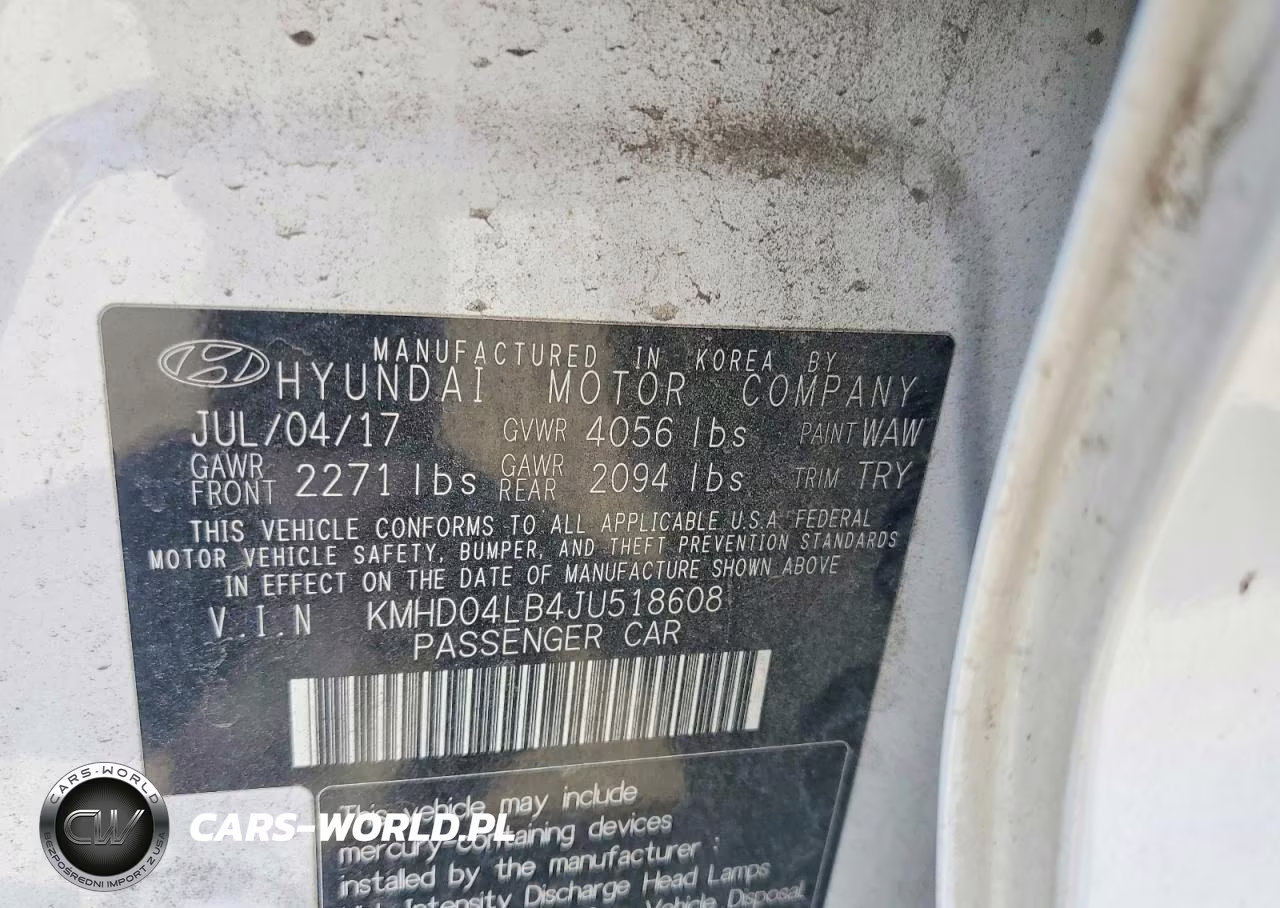 2018 Hyundai Elantra Sport VIN:KMHD04LB4JU518608 - 13