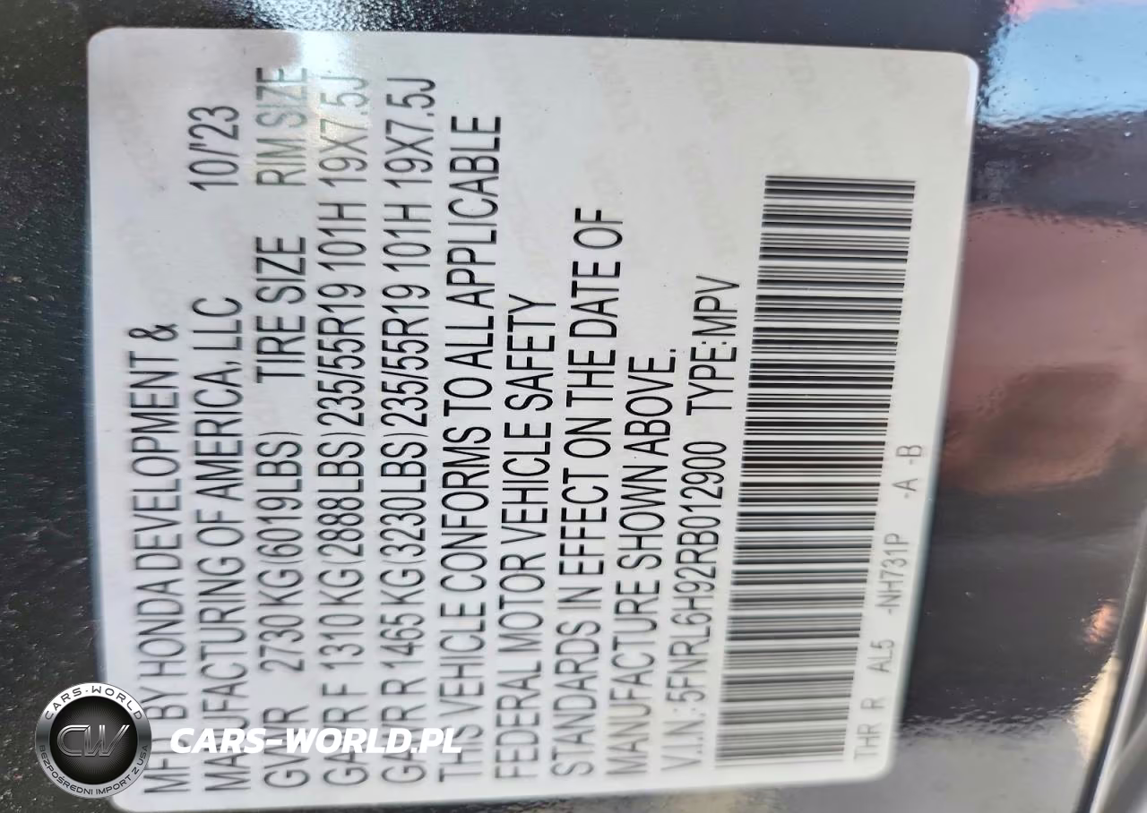 2024 Honda Odyssey Elite VIN:5FNRL6H92RB012900 - 14
