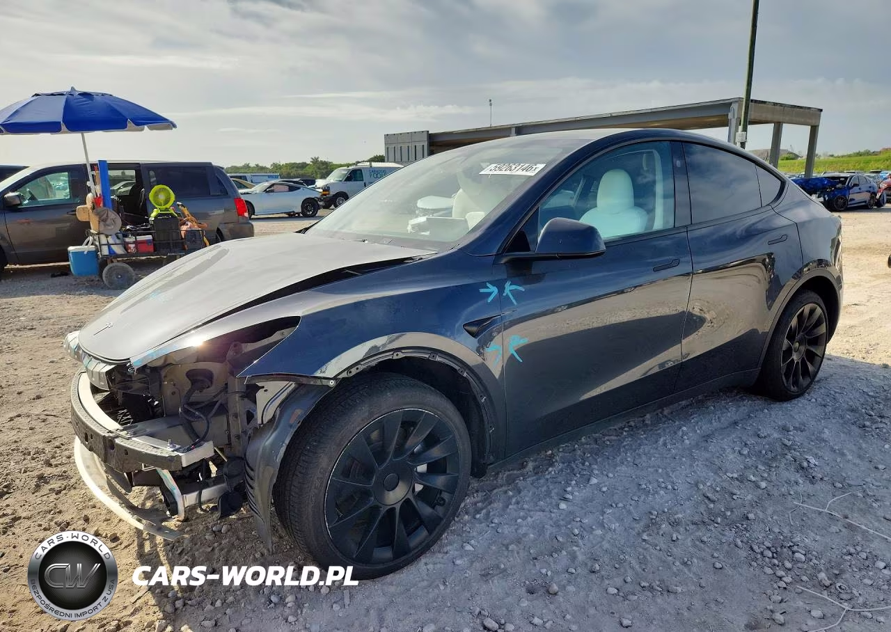 2024 Tesla Model Y VIN:7SAYGDED1RF009051 - 1