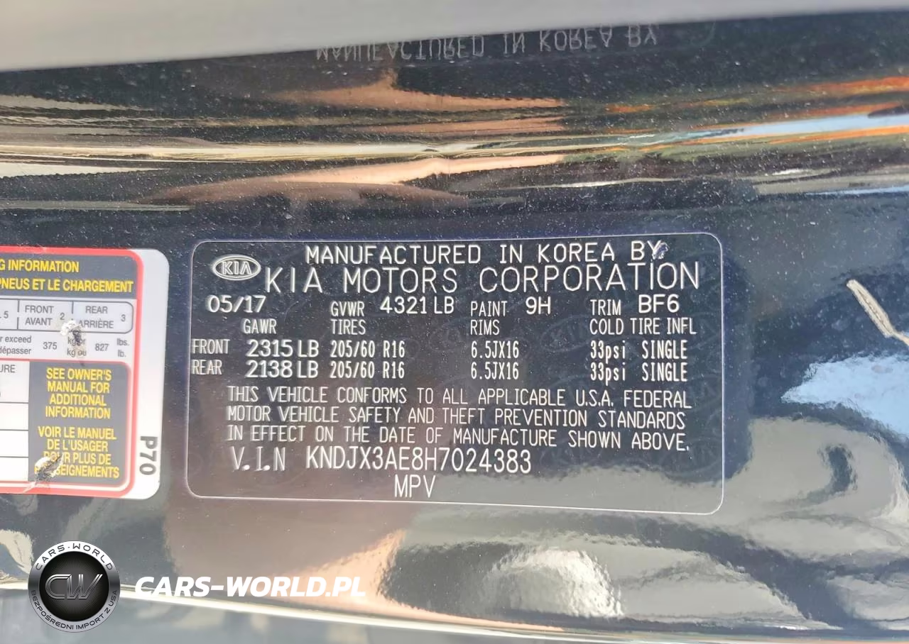 2017 Kia Soul Ev + VIN:KNDJX3AE8H7024383 - 12