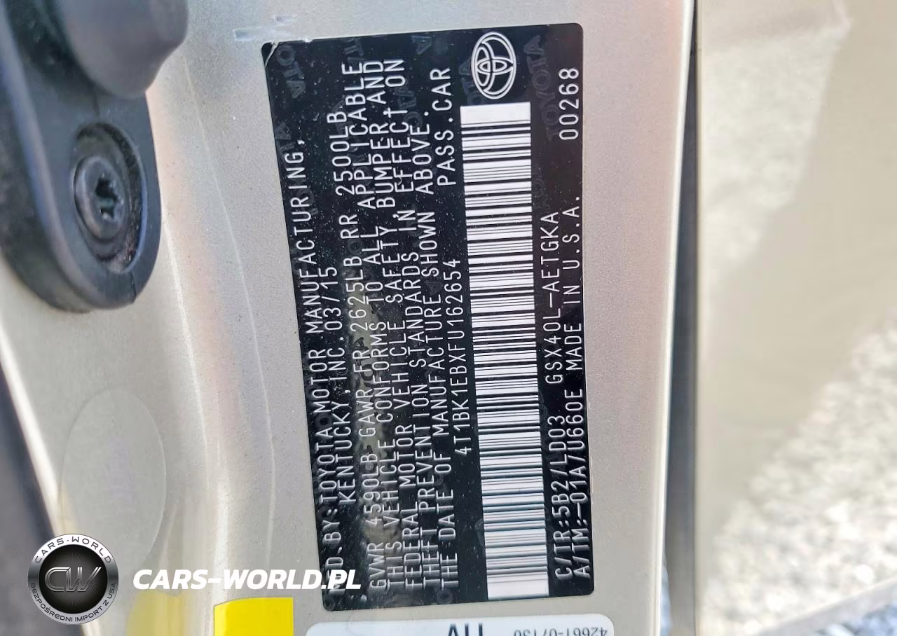 2015 Toyota Avalon Xle VIN:4T1BK1EBXFU162654 - 12