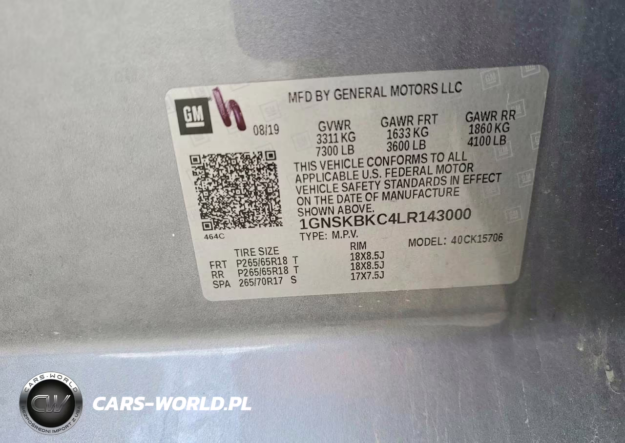 2020 Chevrolet Tahoe K1500 Lt VIN:1GNSKBKC4LR143000 - 13