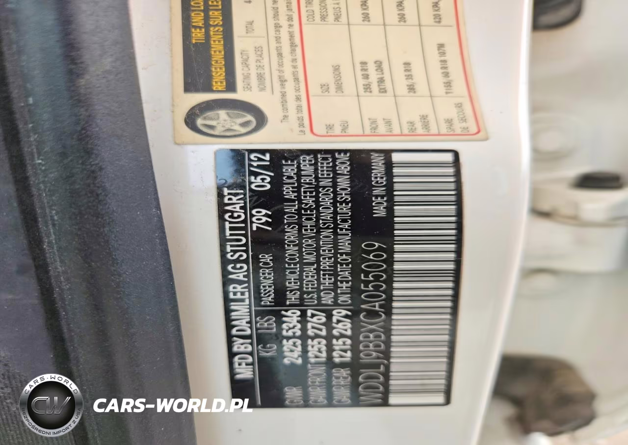 2012 Mercedes-Benz Cls 550 4Matic VIN:WDDLJ9BBXCA055069 - 12