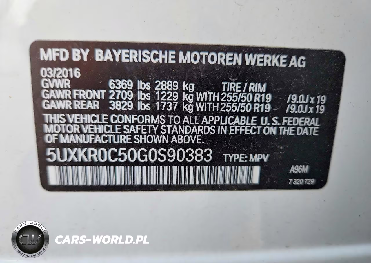 2016 BMW X5 xDrive35I VIN:5UXKR0C50G0S90383 - 12