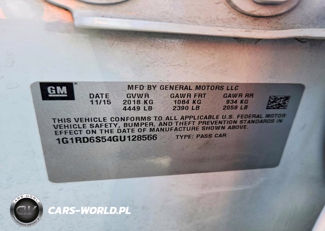 2016 Chevrolet Volt Ltz VIN:1G1RD6S54GU128566 - 12