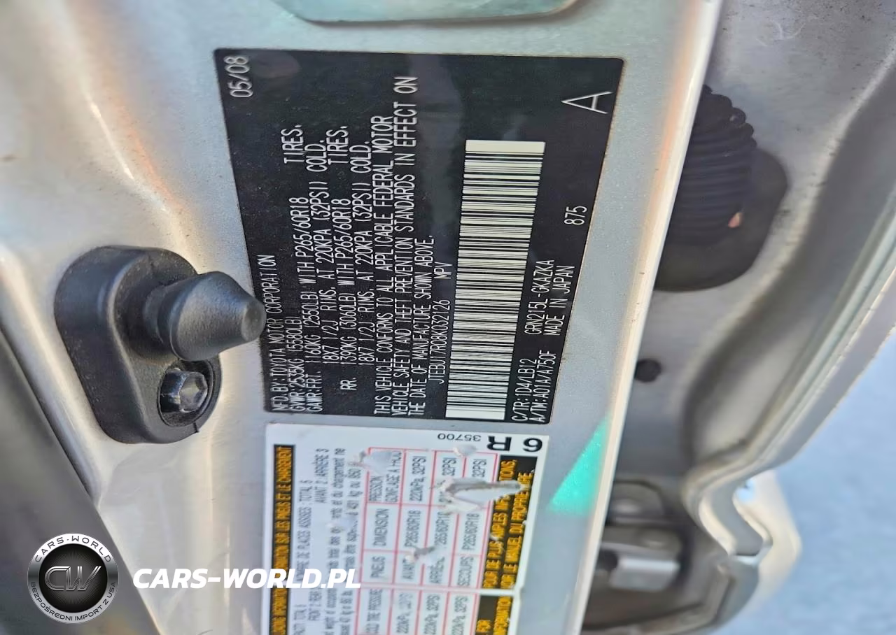 2008 Toyota 4Runner Limited VIN:JTEBU17R08K032126 - 12