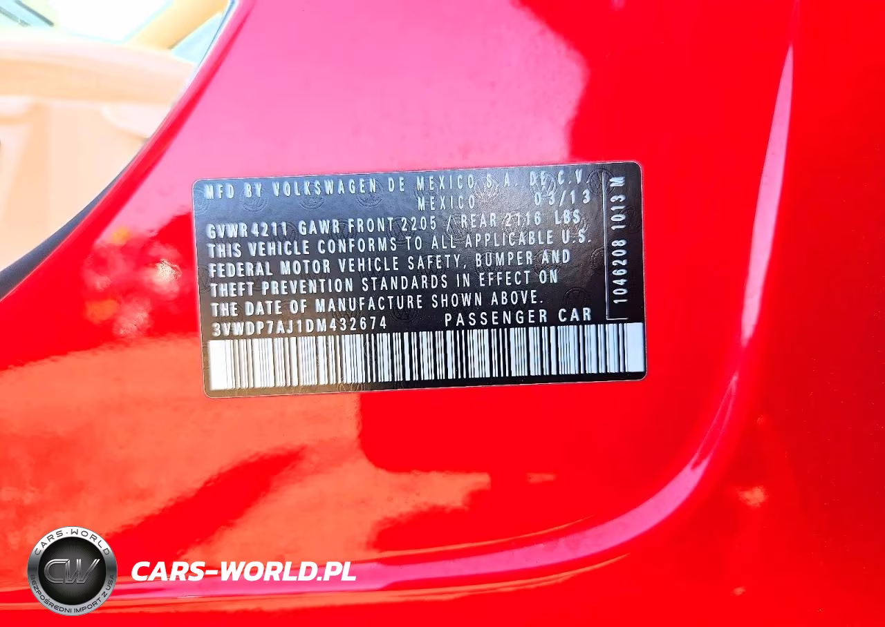 2013 Volkswagen Jetta Se VIN:3VWDP7AJ1DM432674 - 12
