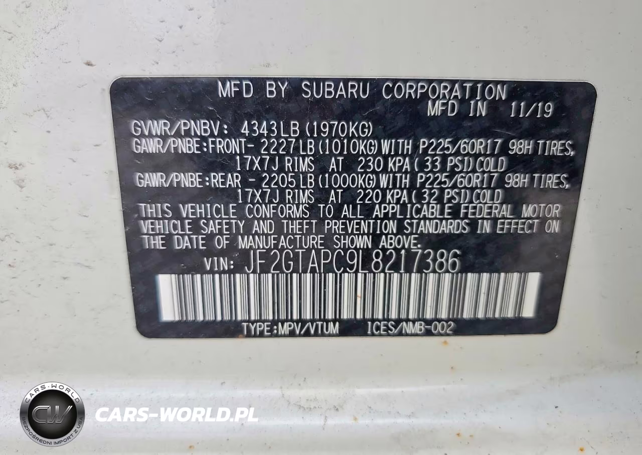 2020 Subaru Crosstrek Premium VIN:JF2GTAPC9L8217386 - 12