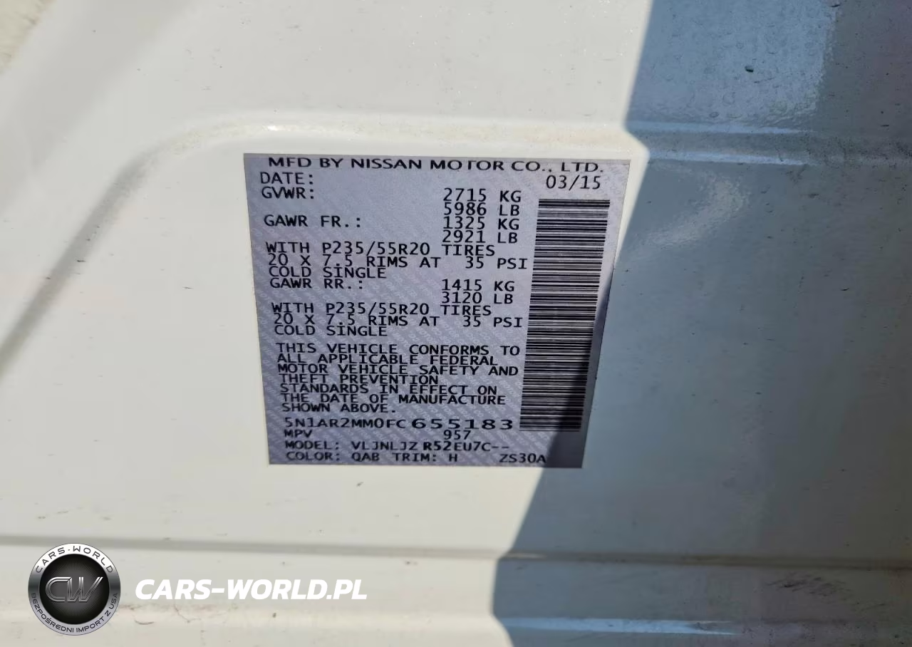 2015 Nissan Pathfinder S VIN:5N1AR2MM0FC655183 - 13