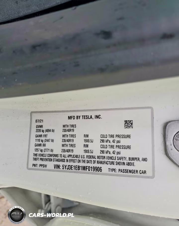 2021 Tesla Model 3 VIN:5YJ3E1EB1MF019906 - 12