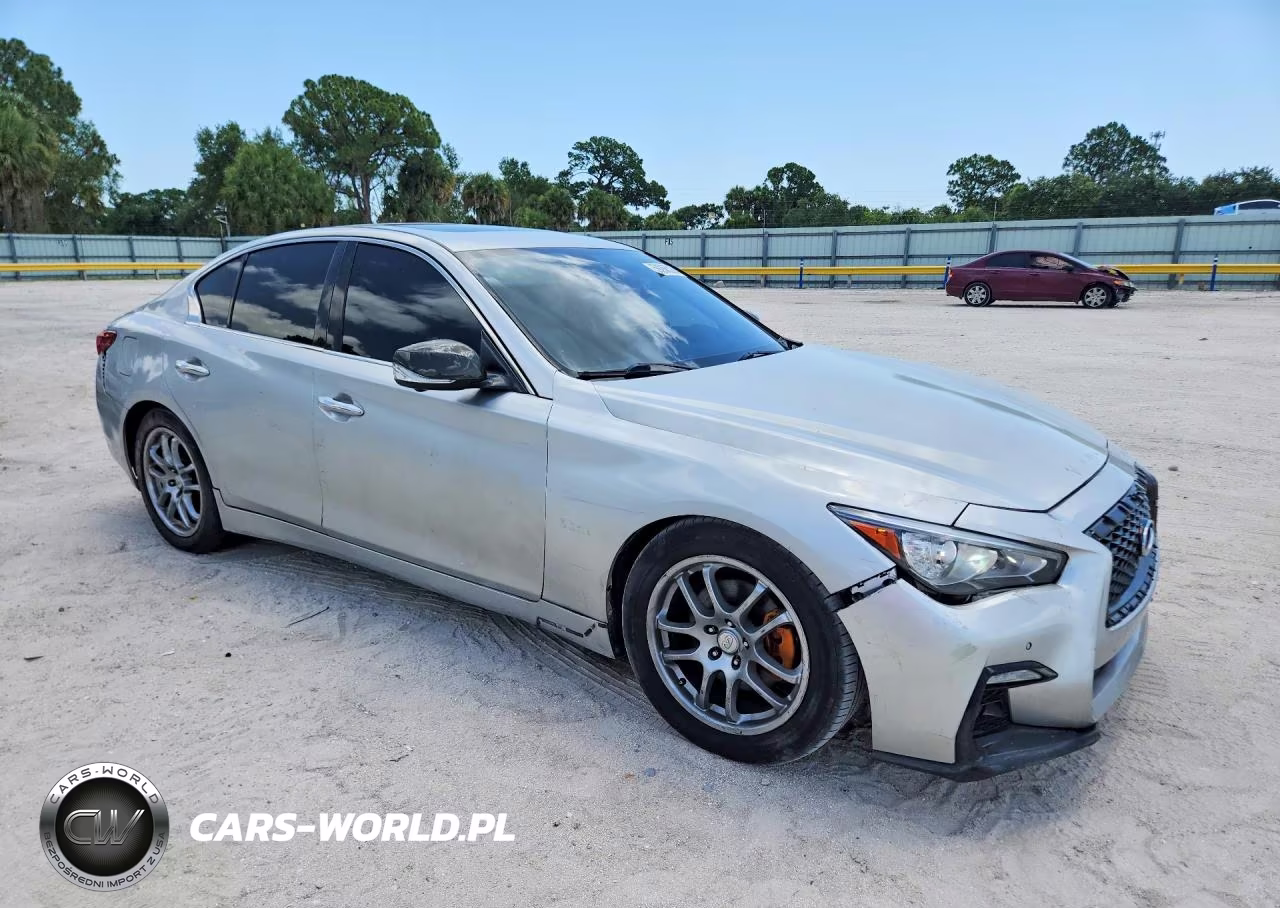 2017 Infiniti Q50 Red Sport 400 VIN:JN1FV7APXHM850810 - 4
