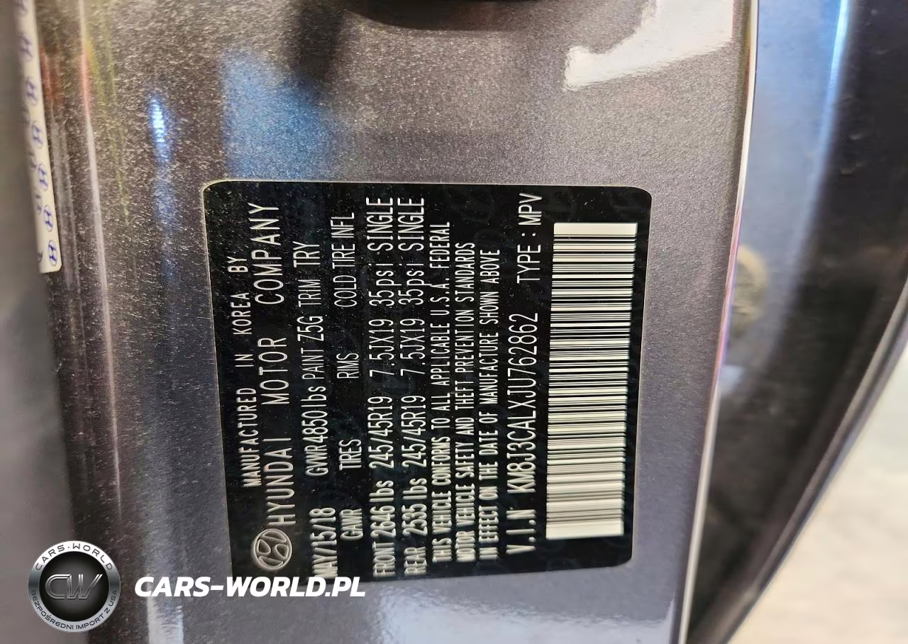 2018 Hyundai Tucson Sport VIN:KM8J3CALXJU762862 - 13