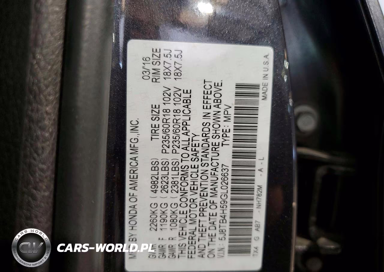 2016 Acura Rdx Technology VIN:5J8TB4H59GL026637 - 14
