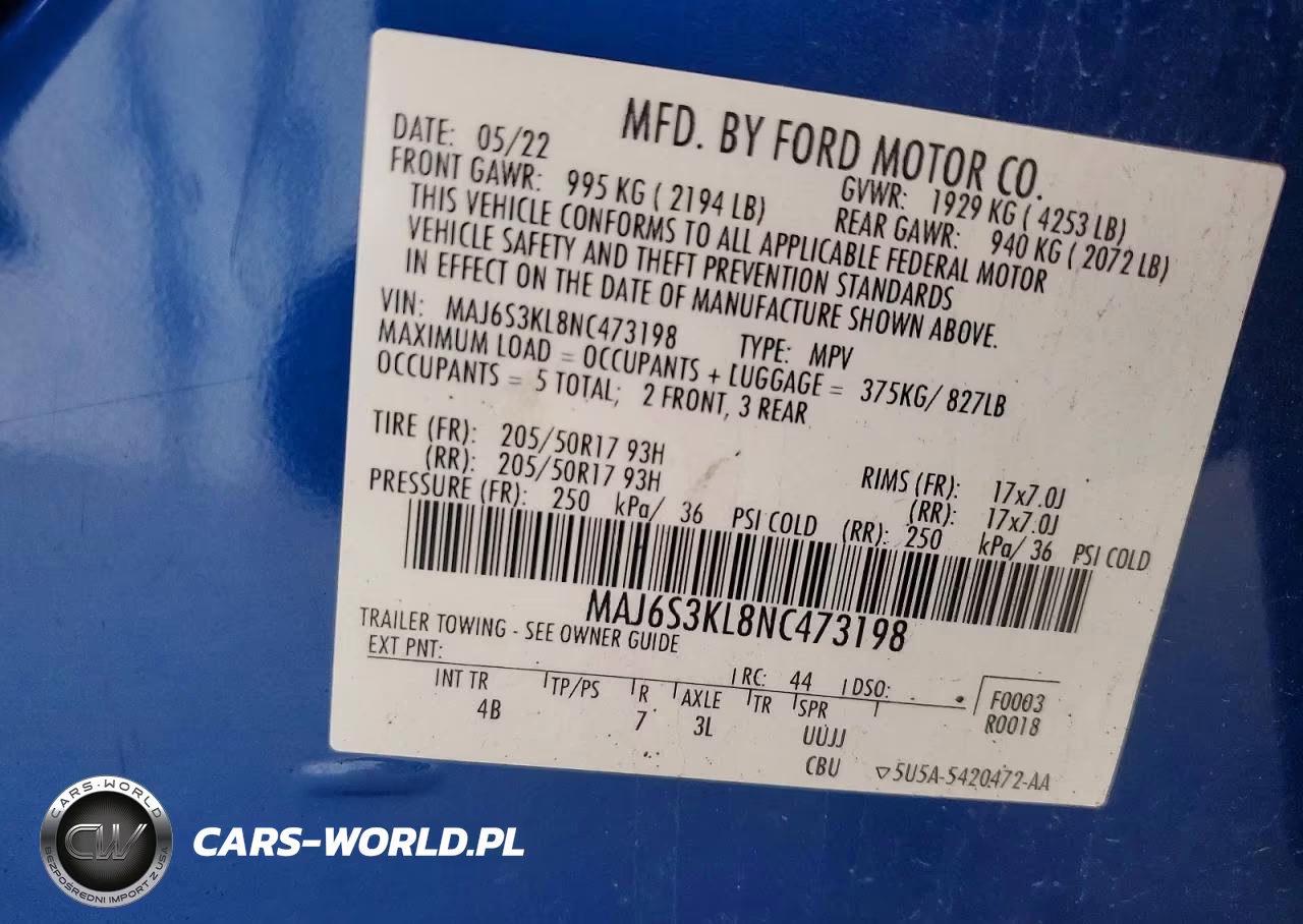 2022 Ford Ecosport Titanium VIN:MAJ6S3KL8NC473198 - 14