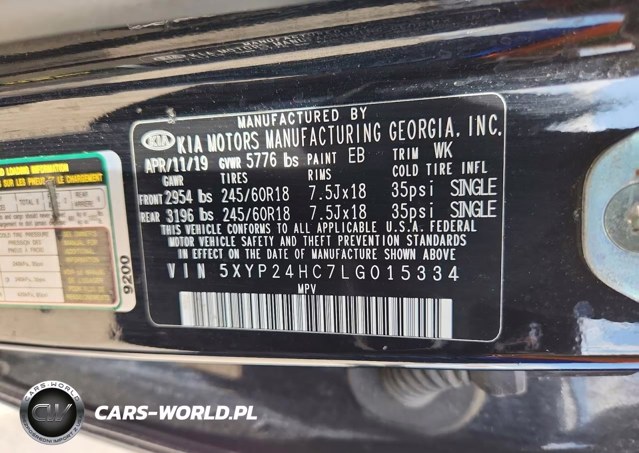 2020 Kia Telluride Lx VIN:5XYP24HC7LG015334 - 13