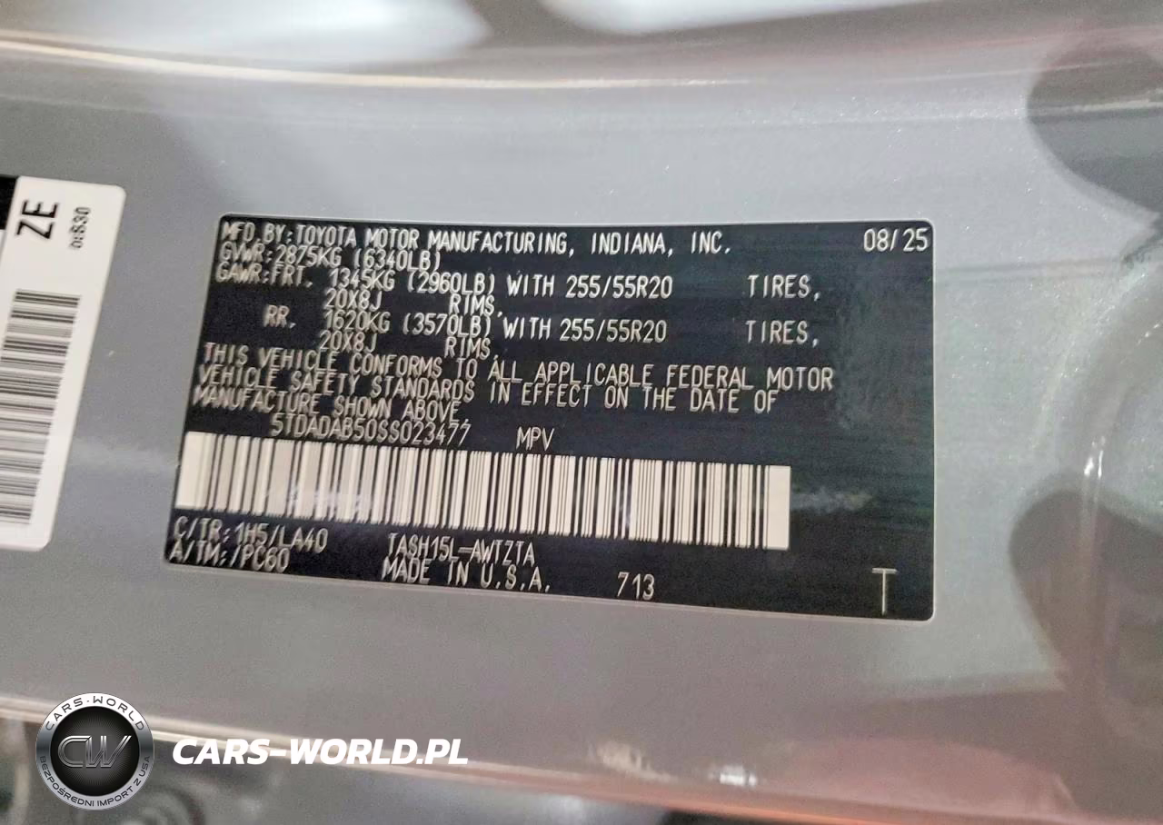 2025 Toyota Grand Highlander Hybrid Max Platinum VIN:5TDADAB50SS023477 - 14
