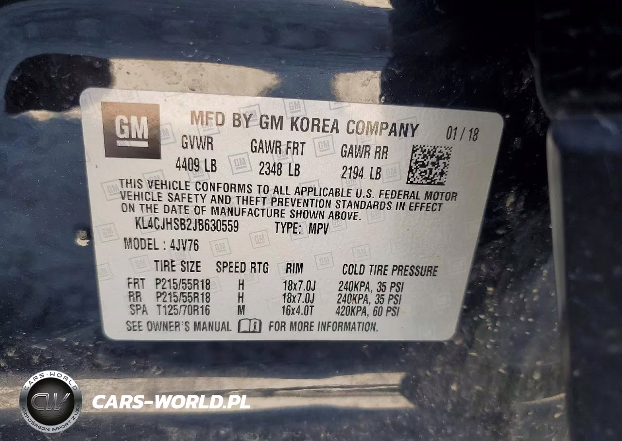 2018 Buick Encore Premium VIN:KL4CJHSB2JB630559 - 13