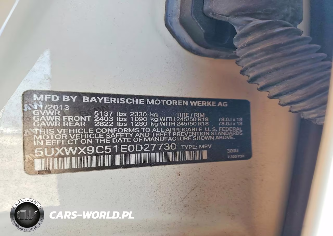 2014 BMW X3 xDrive28I VIN:5UXWX9C51E0D27730 - 13